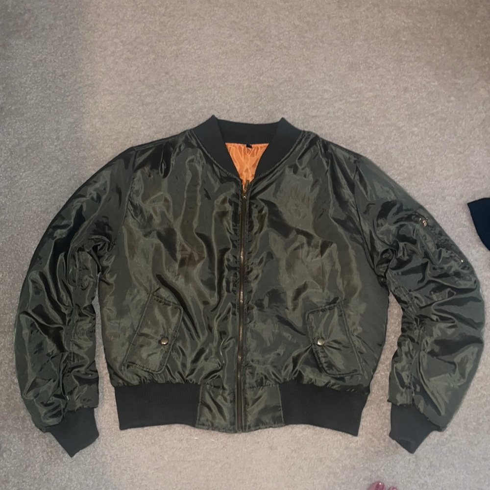 Army Green Bomber Jacket